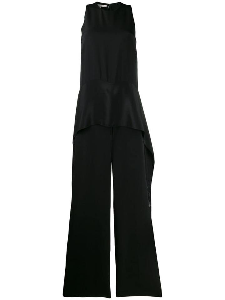 Stella Mccartney Draped Fringed Jumpsuit - Black