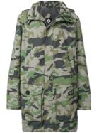 Canada Goose Camouflage Hooded Parka - Green