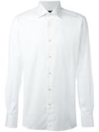 Ermenegildo Zegna Plain Shirt, Men's, Size: 43, White, Cotton