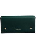 Burberry Two-tone Leather Continental Wallet - Blue
