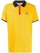 Fila Pinstripe Polo Shirt - Yellow