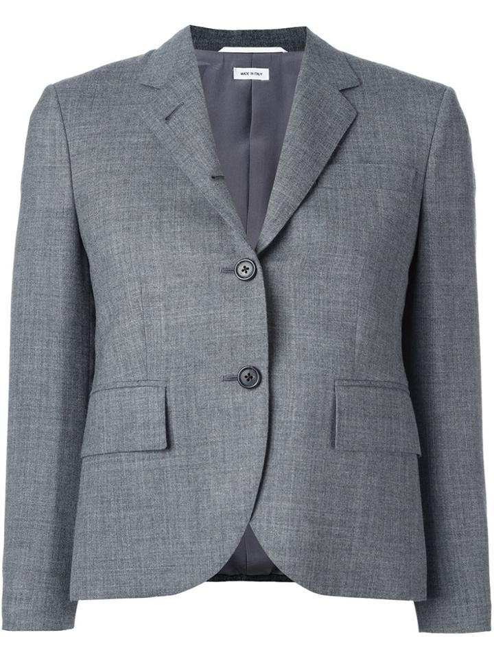 Thom Browne Classic Single Breasted Sport Coat In Medium Grey 2-ply