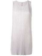 Pleats Please By Issey Miyake - Pleated Shift Dress - Women - Polyester - 4, Pink/purple, Polyester