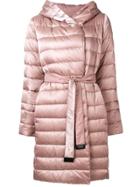's Max Mara Quilted Shell Coat - Pink & Purple
