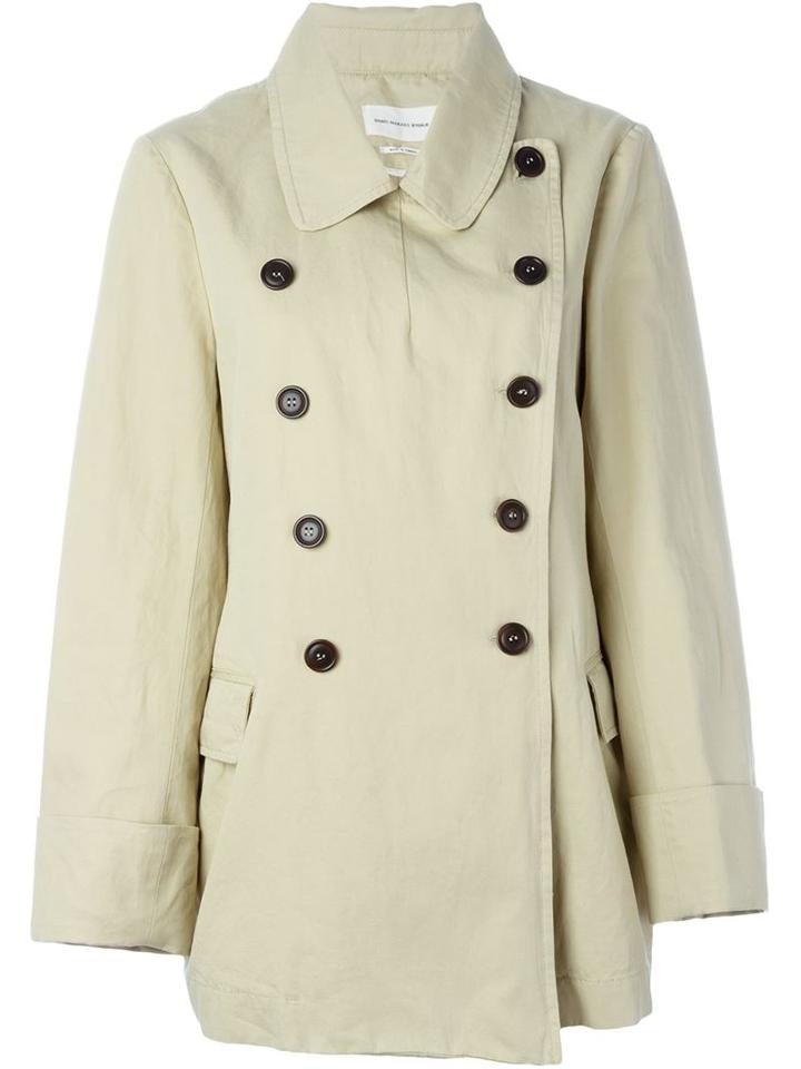 Isabel Marant Étoile 'megan' Trench Coat, Women's, Size: 36, Nude/neutrals, Cotton/linen/flax