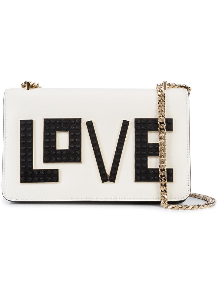 Les Petits Joueurs - Love Chain Shoulder Bag - Women - Leather/plastic - One Size, White, Leather/plastic