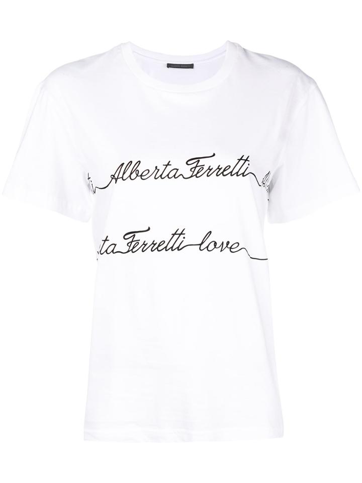 Alberta Ferretti Love T-shirt - White