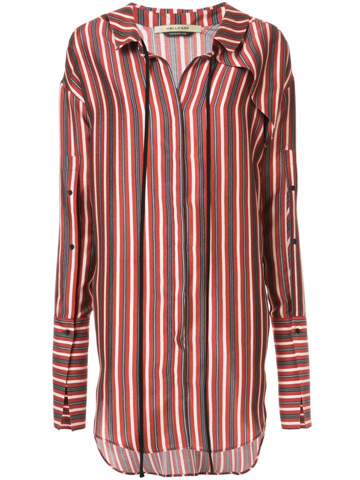 Hellessy Striped Shirt Dress - Red