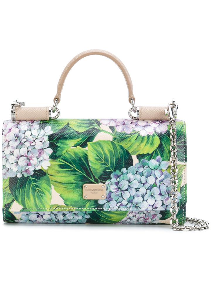 Dolce & Gabbana - Mini 'sicily' Iphone Bag - Women - Calf Leather - One Size, Green, Calf Leather