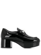 Miu Miu Platform Heeled Loafers - Black