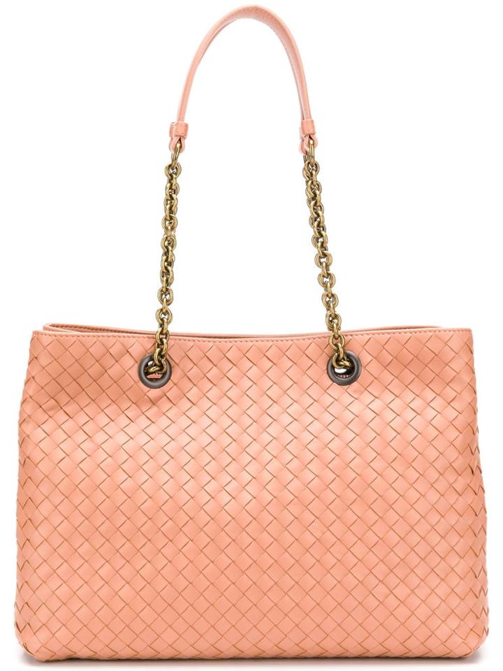 Bottega Veneta Intrecciato Medium Tote Bag - Pink