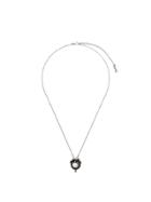 Saint Laurent Antique Pearl Necklace - Metallic