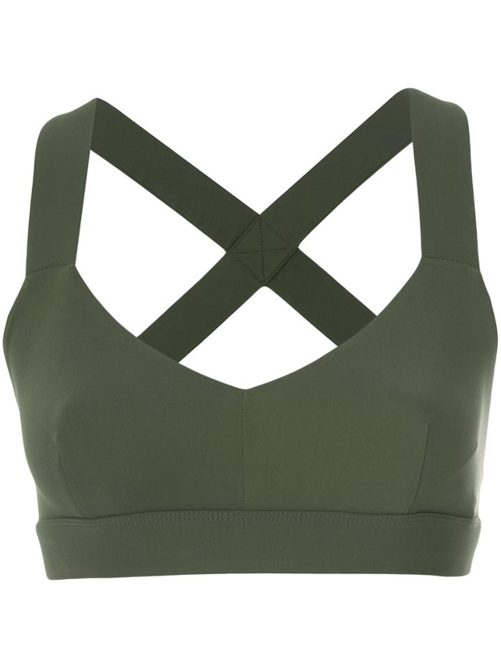 No Ka' Oi Crisscross Strap Top - Green