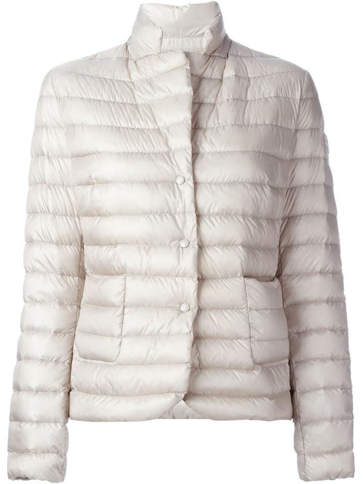Moncler Leyla Padded Jacket, Women's, Size: 00, Nude/neutrals, Polyamide/feather Down