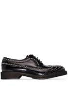 Alexander Mcqueen Studded Lace-up Brogues - Black