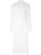 Loewe Wrap Floral Lace Dress - White