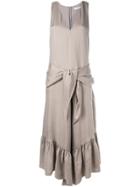 Tibi Cupro Jumpsuit - Neutrals