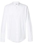 Les Hommes Pleated Shoulder Detail Shirt - White