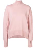 Mrz High Neck Sweater - Pink