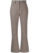 Off-white Tailored Houndstooth Cropped Trousers - Neutrals
