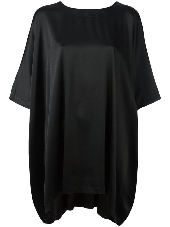 Tsumori Chisato Loose-fit Blouse, Women's, Size: 2, Black, Silk/lyocell/cupro