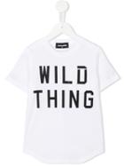 Dsquared2 Kids 'wild Thing' T-shirt, Boy's, Size: 8 Yrs, White