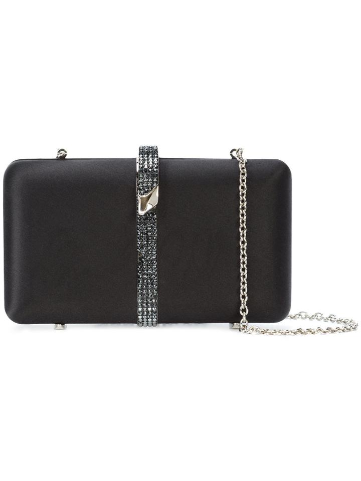 Inge Christopher Embellished Clutch Bag - Black