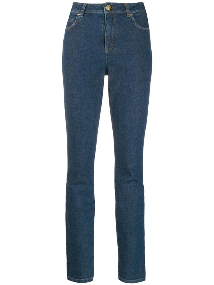 Escada Skinny Patch Jeans - Blue