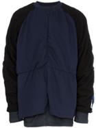 Y / Project Raglan Sleeve Panelled Cotton Linen Blend Sweatshirt -