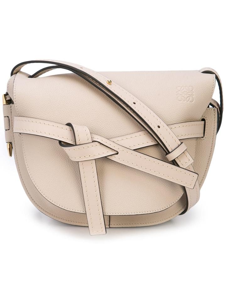 Loewe Flap Hobo Shoulder Bag - Grey