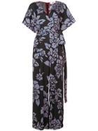 Dvf Diane Von Furstenberg Front Tie Jumpsuit - Black
