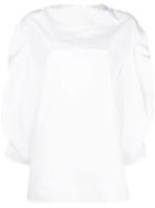 Jil Sander Gathered Sleeve Poplin Shirt - White