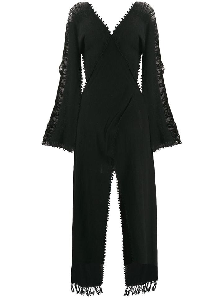 Caravana Tassel Trim Dress - Black
