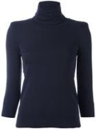 Golden Goose Deluxe Brand Roll Neck Jumper, Women's, Size: Small, Blue, Nylon/spandex/elastane