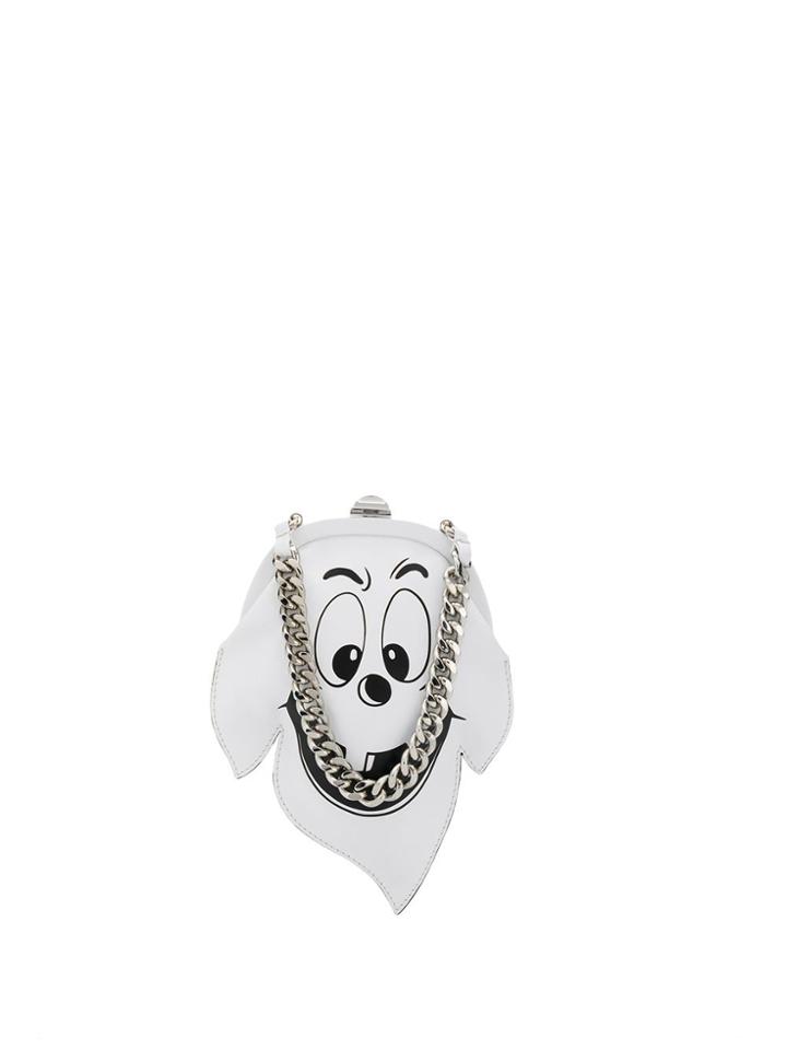 Moschino Pumpkin Face Mini Bag - White