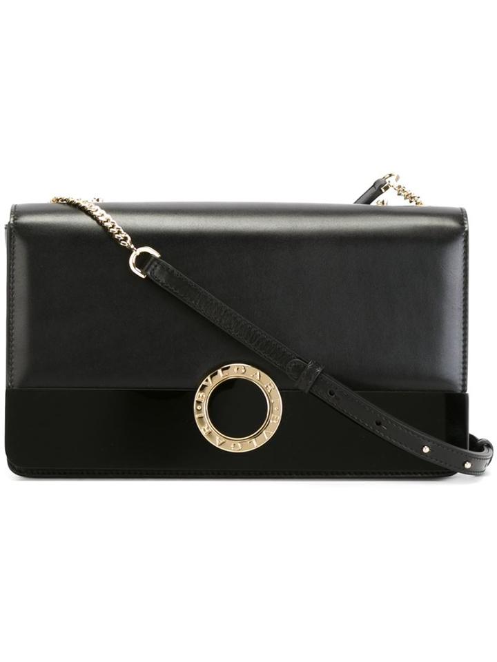 Bulgari 'bulgari Bulgari' Shoulder Bag, Women's, Black, Calf Leather