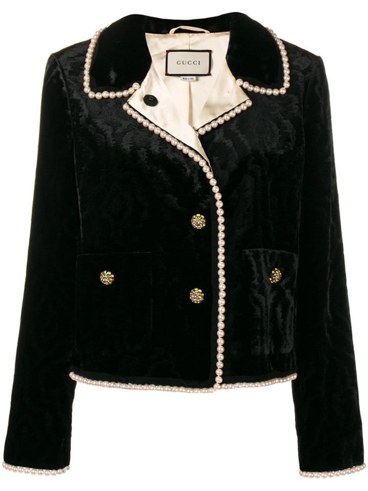 Gucci Bead Trim Jacket - Black