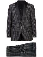 Philipp Plein Three-piece Pinstriped Suit - Black