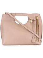 Tom Ford Cut-out Handle Tote Bag - Pink & Purple