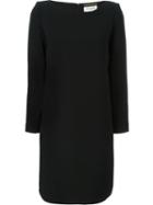Saint Laurent Short Shift Dress, Women's, Size: 40, Black, Silk/acetate/viscose