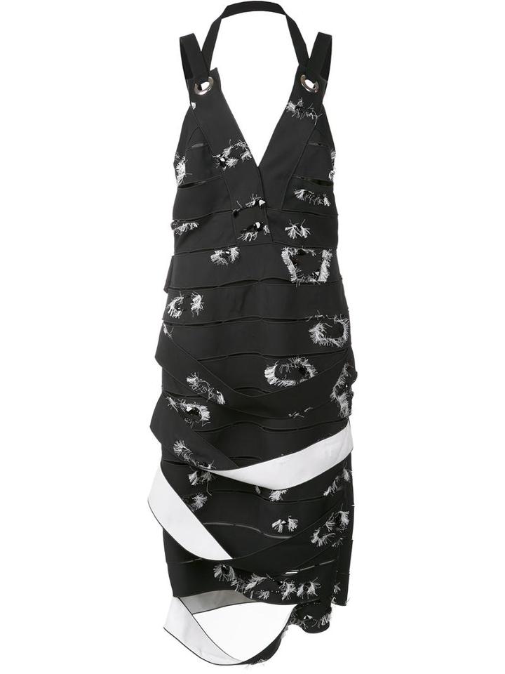 Proenza Schouler Sleeveless Banded Dress, Women's, Size: 4, Black, Viscose/polyester
