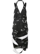 Proenza Schouler Sleeveless Banded Dress, Women's, Size: 4, Black, Viscose/polyester