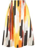 Ballsey A-line Printed Skirt - Multicolour