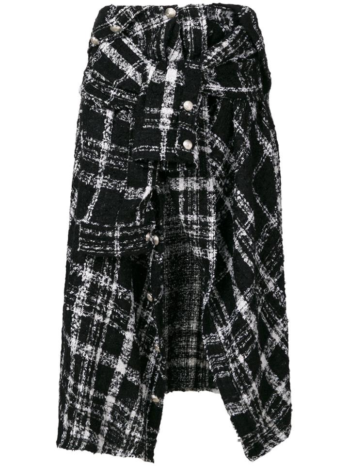 Faith Connexion Coat Style Skirt - Black