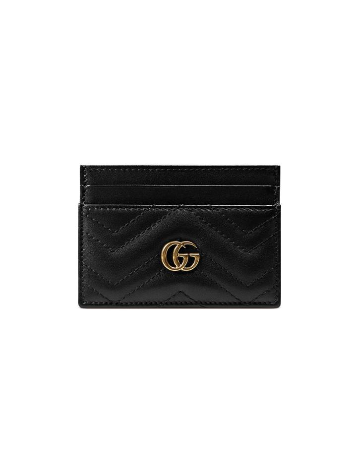 Gucci Gg Marmont Card Case - Black