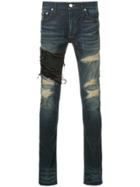 Fagassent Ripped Skinny Jeans - Blue