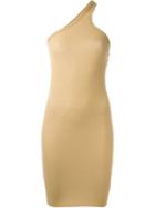 Rick Owens One Shoulder Tank Top, Women's, Size: 42, Nude/neutrals, Viscose/silk