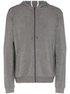Lot78 Zip-front Hooded Sweatshirt - Grey