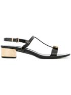 Salvatore Ferragamo Favilia Sandals, Women's, Size: 6, Black, Pvc