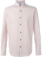 Eleventy Striped Shirt, Men's, Size: M, Nude/neutrals, Cotton